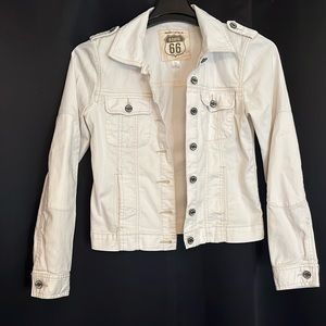 Route 66 White Denim Jacket